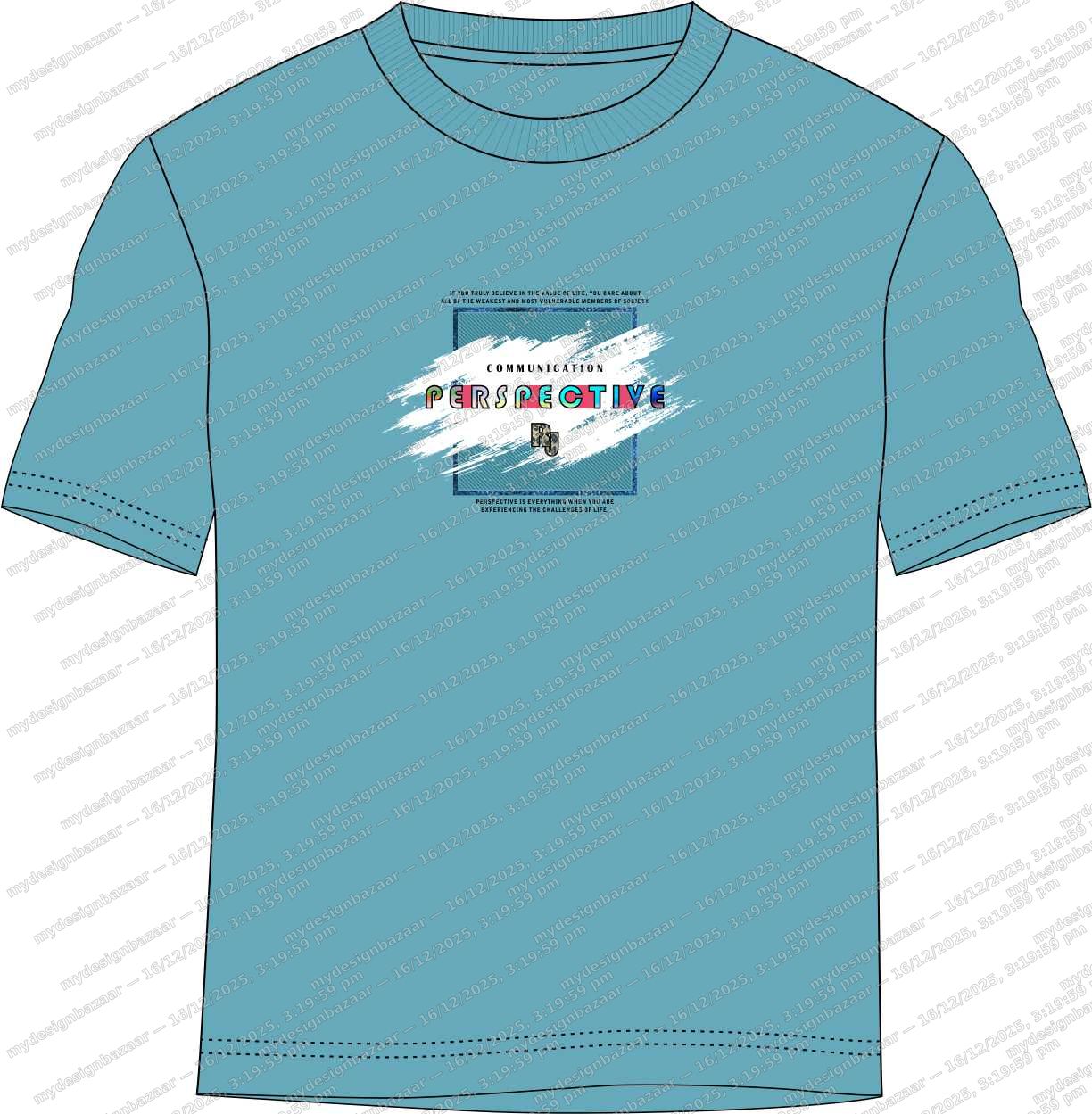Add a fresh and thoughtful touch to your casual wardrobe with this men’s chest printed T-shirt - Image 2