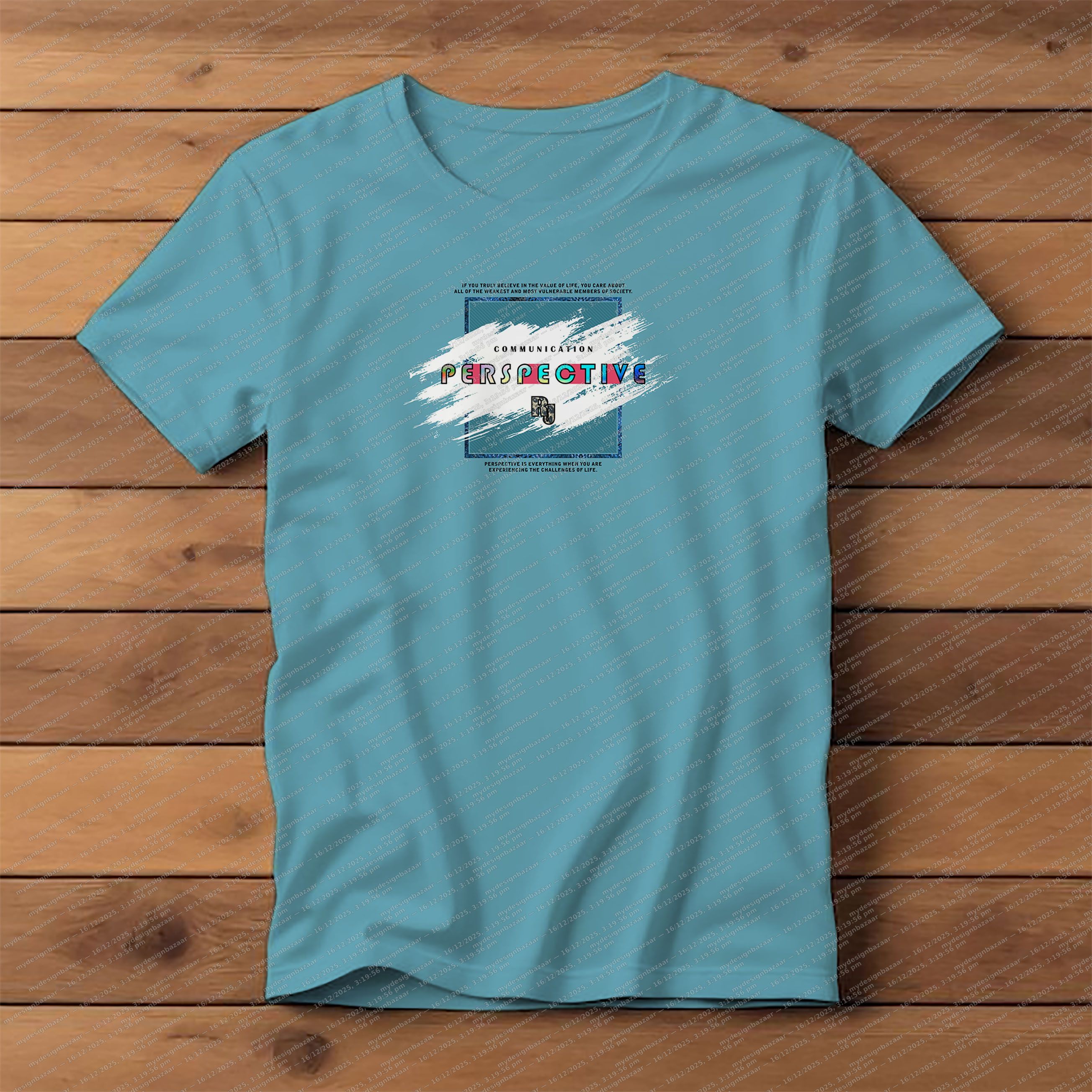 Add a fresh and thoughtful touch to your casual wardrobe with this men’s chest printed T-shirt - Image 1