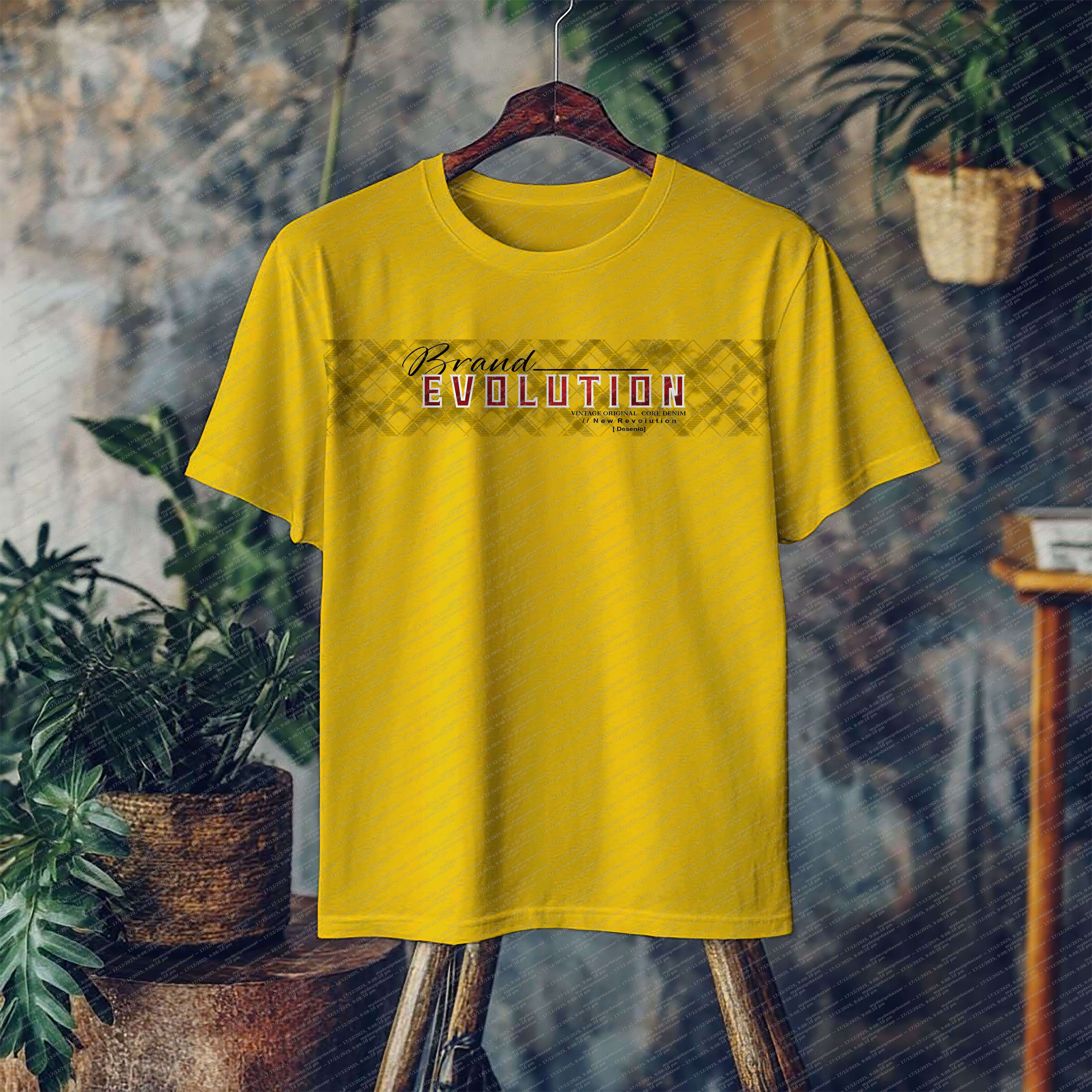 Add a vibrant touch to your everyday wardrobe with this men’s HD metallic printed T-shirt - Image 1