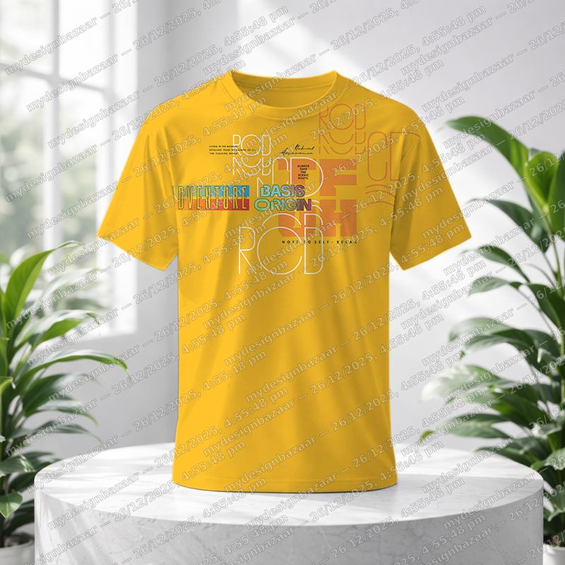 Men’s Graphic Printed T-Shirt – Modern Street Style Essential - Image 1