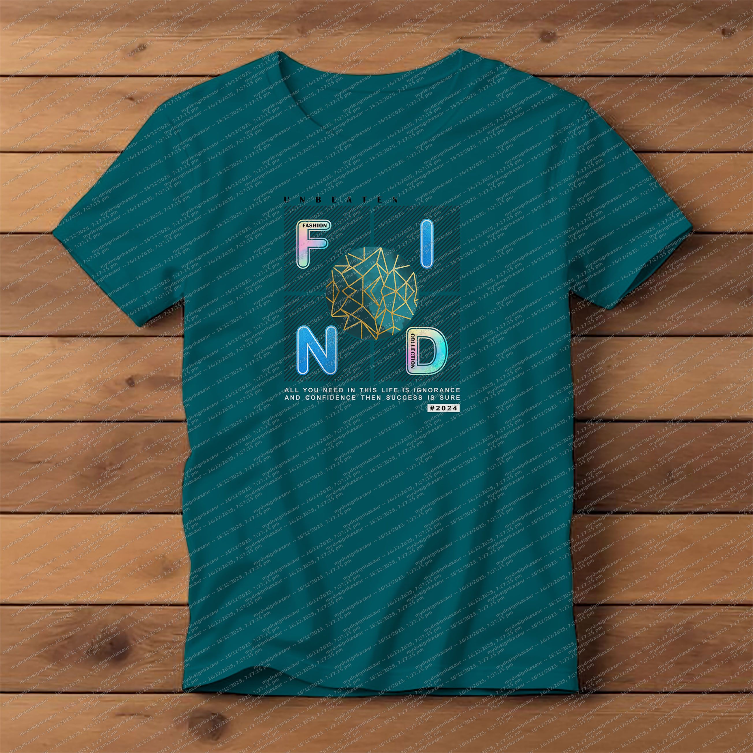 Make a sharp style statement with this men’s chest printed T-shirt designed for modern everyday wear - Image 1