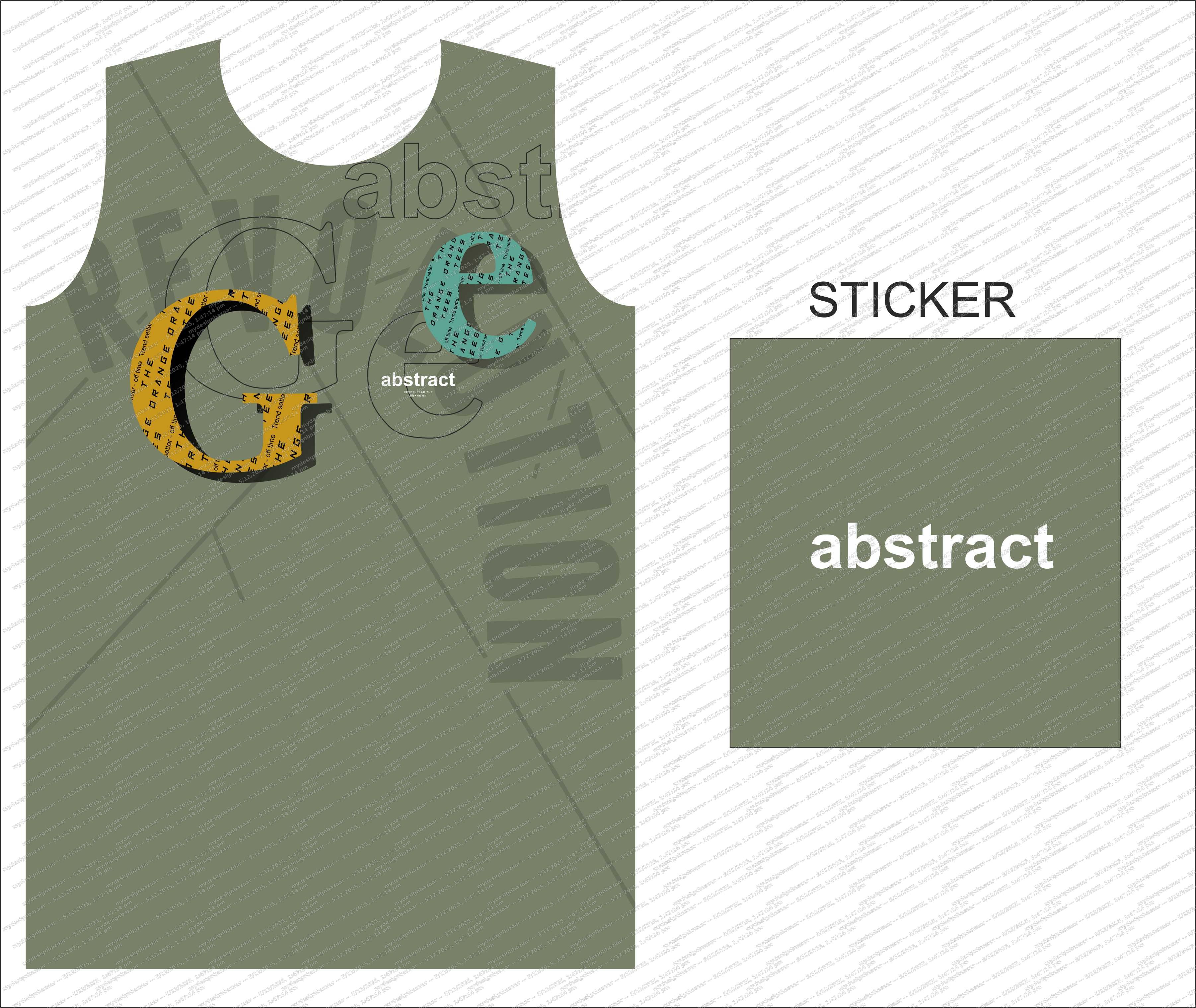 Men’s Printed T-Shirt with Stricker Design "REVOLUTION" - Image 2