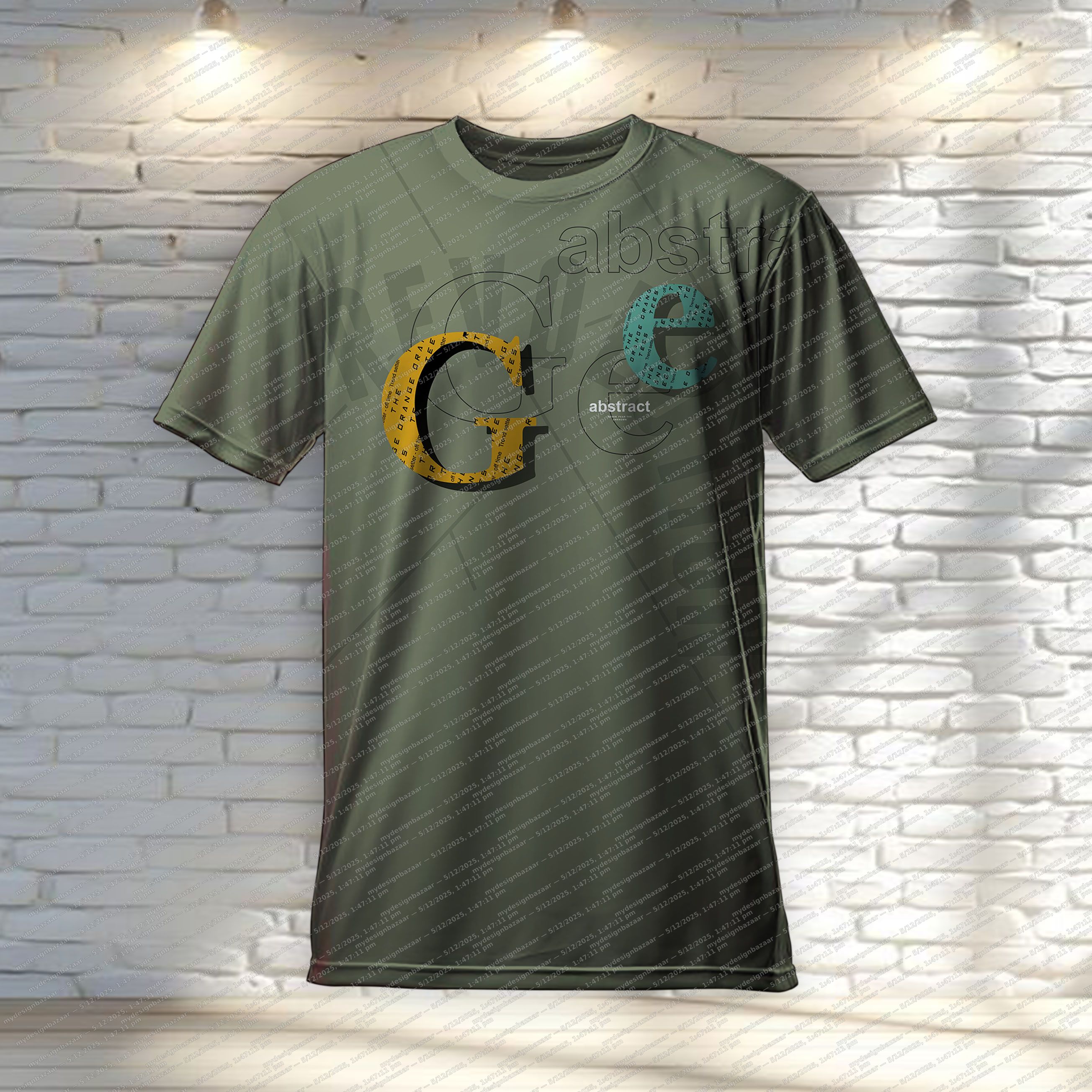 Men’s Printed T-Shirt with Stricker Design "REVOLUTION" - Image 1