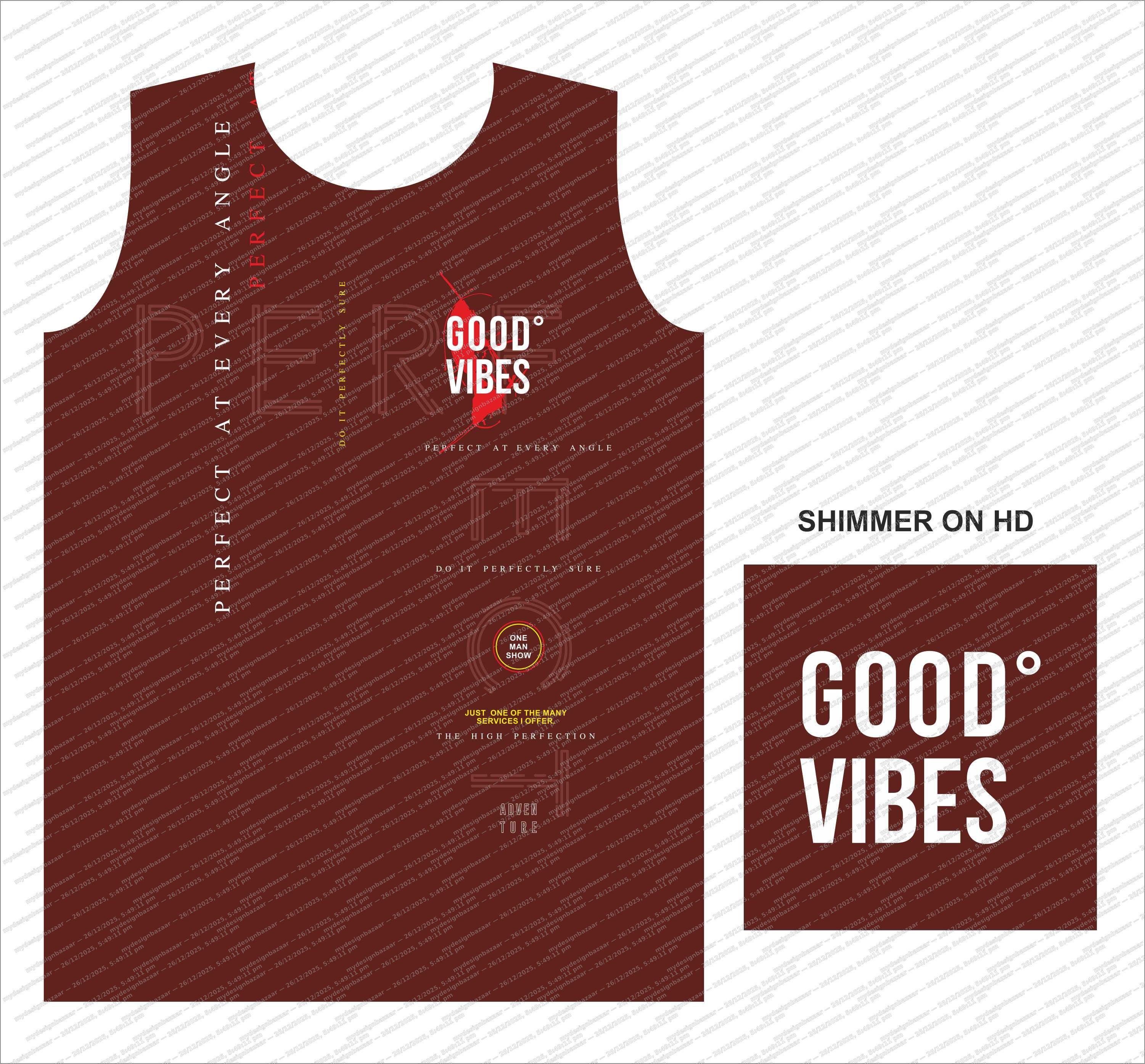 Men’s Graphic Printed T-Shirt – Premium Casual with GOOD Vibes - Image 2
