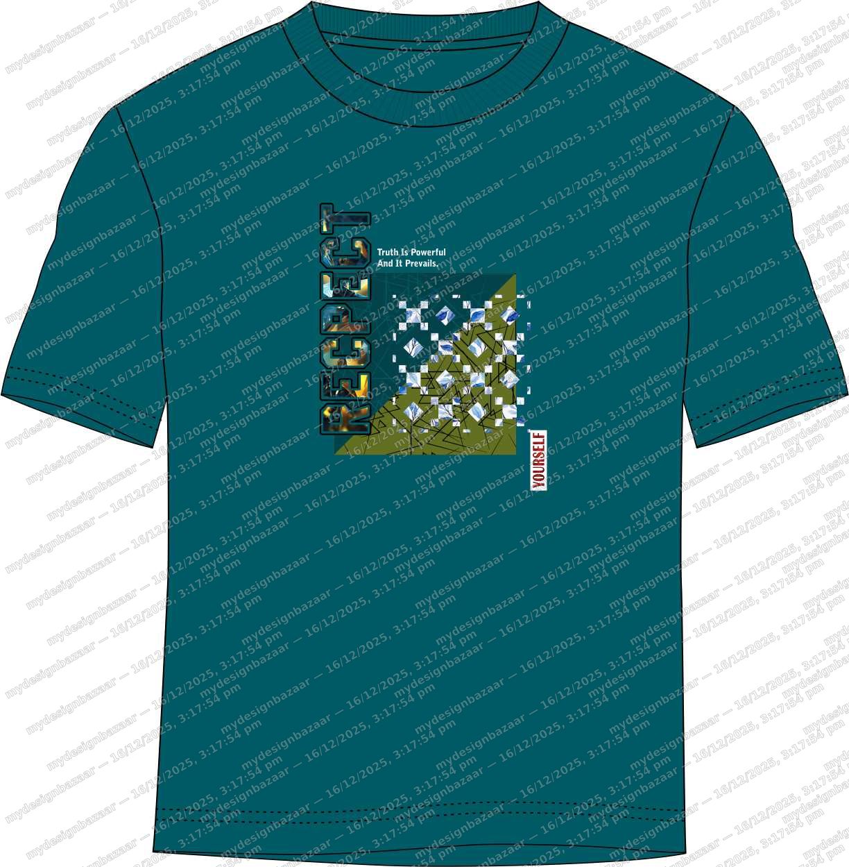 Make a confident style statement with this men’s chest printed T-shirt - Image 2