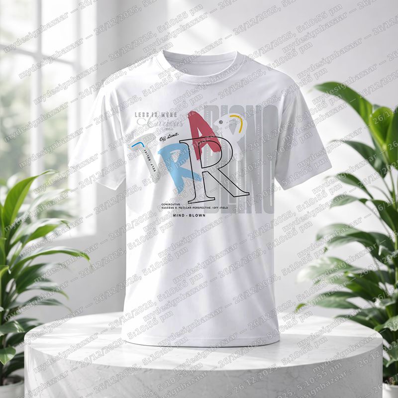 Men’s Graphic Printed T-Shirt – Clean, Contemporary Style - Image 1