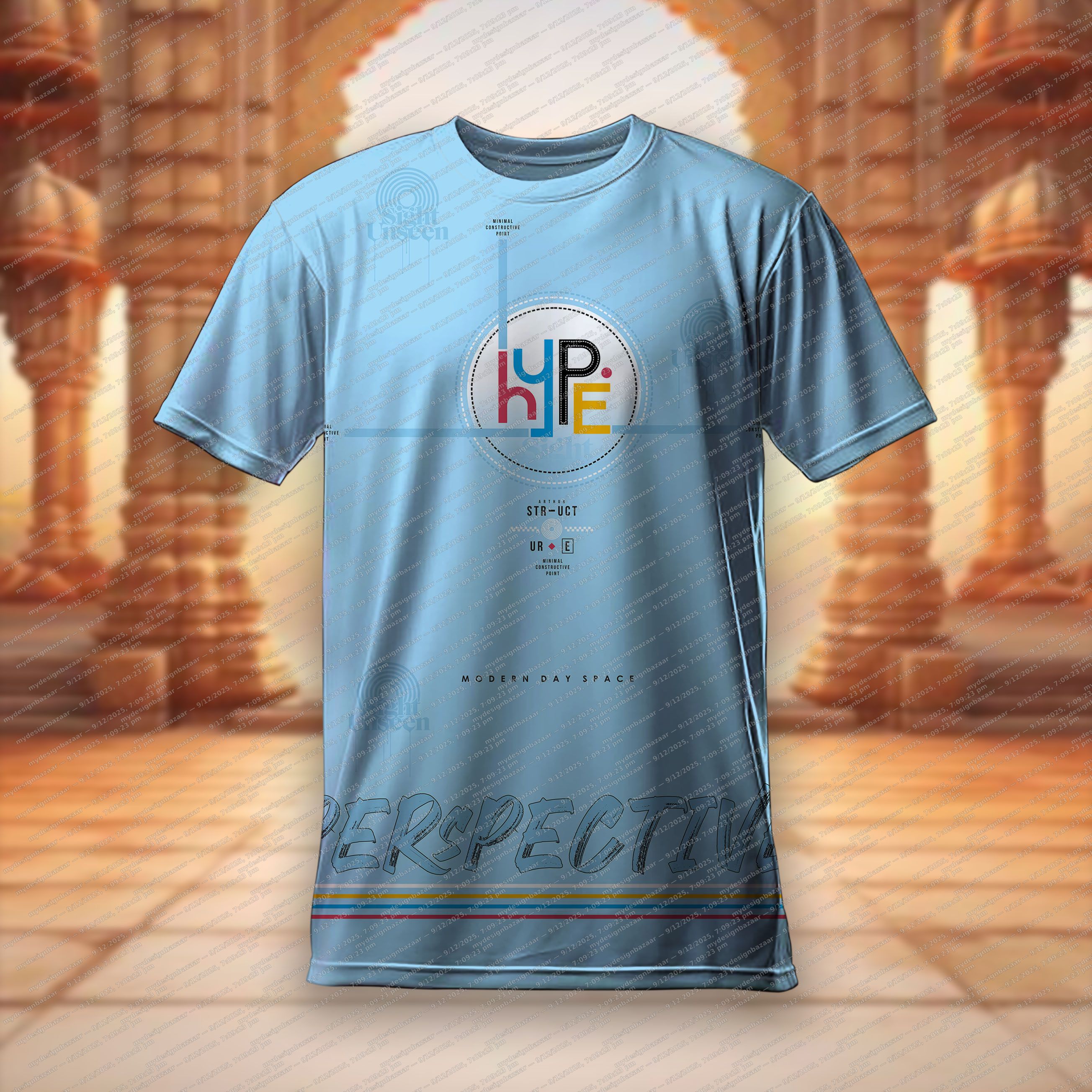 Men’s Perspective Graphic Printed T-Shirt - Image 1