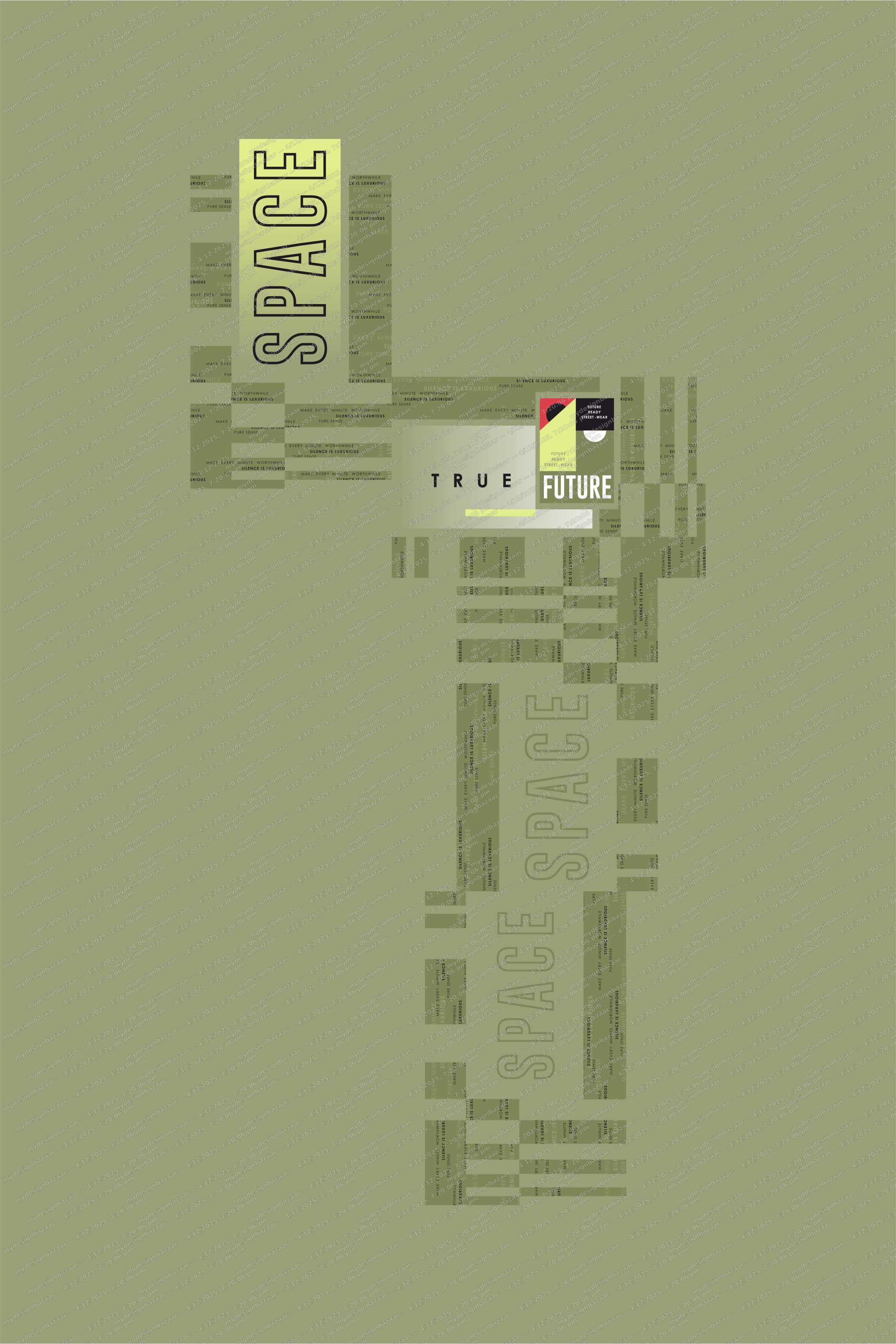Men’s Space-Themed Printed T-Shirt with Sticker - Image 3