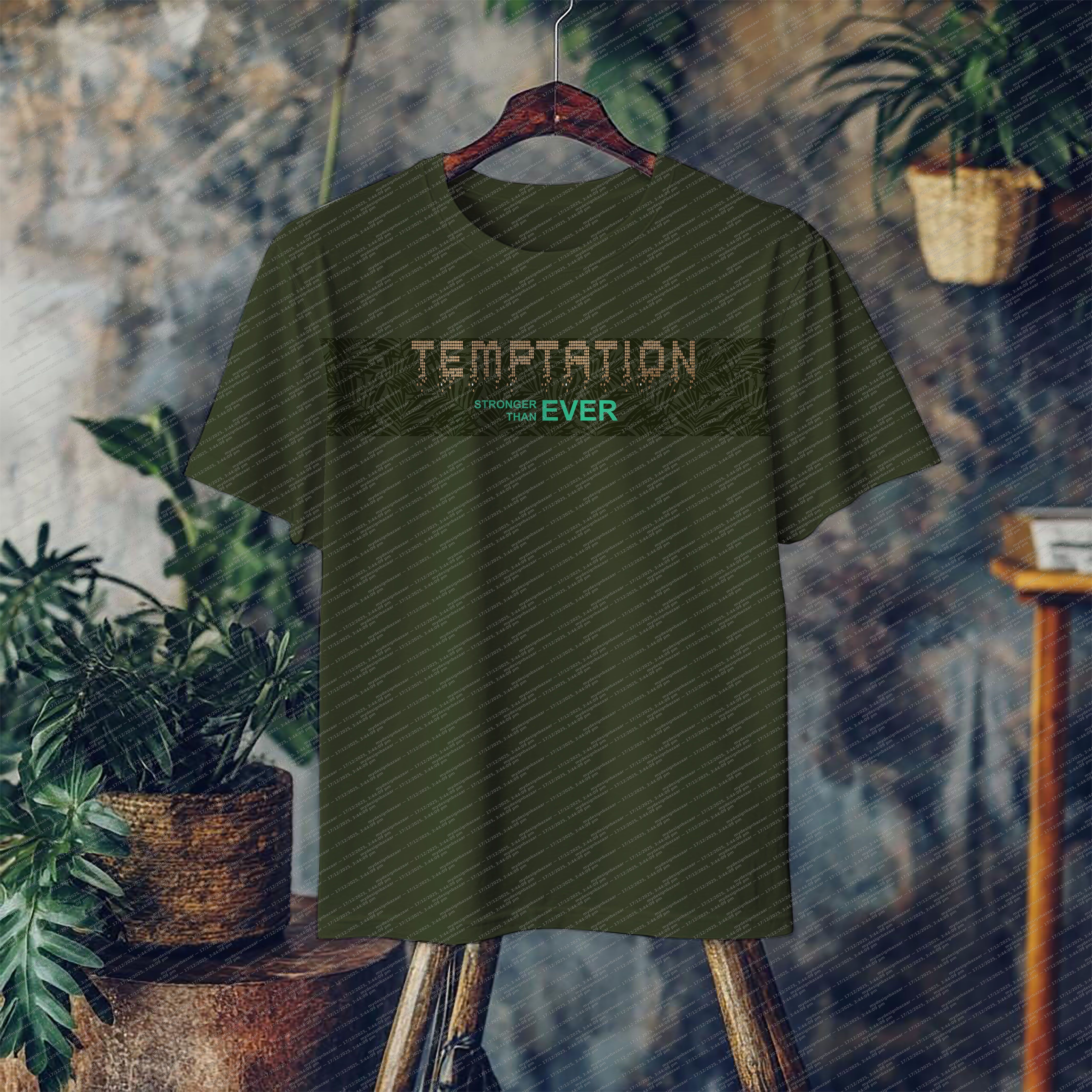 Upgrade your everyday style with this men’s HD metallic printed T-shirt - Image 1