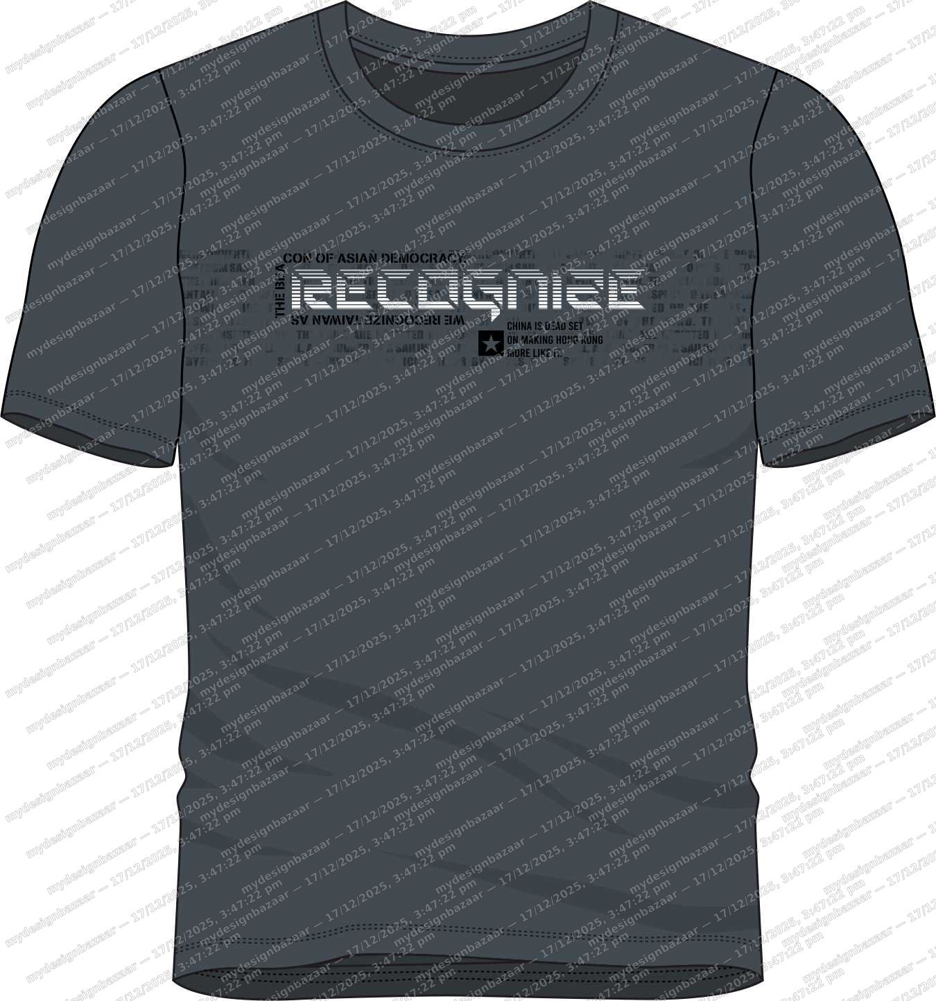 Elevate your everyday look with this men’s HD metallic printed T-shirt - Image 2