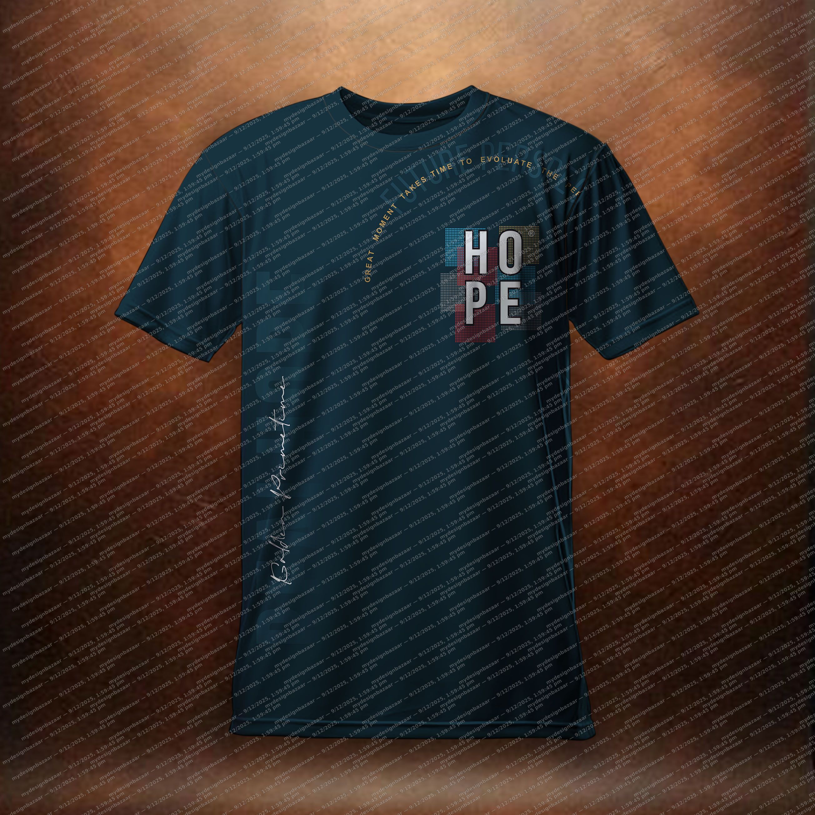 Men’s Printed Graphics T-Shirt with Sticker - Image 1
