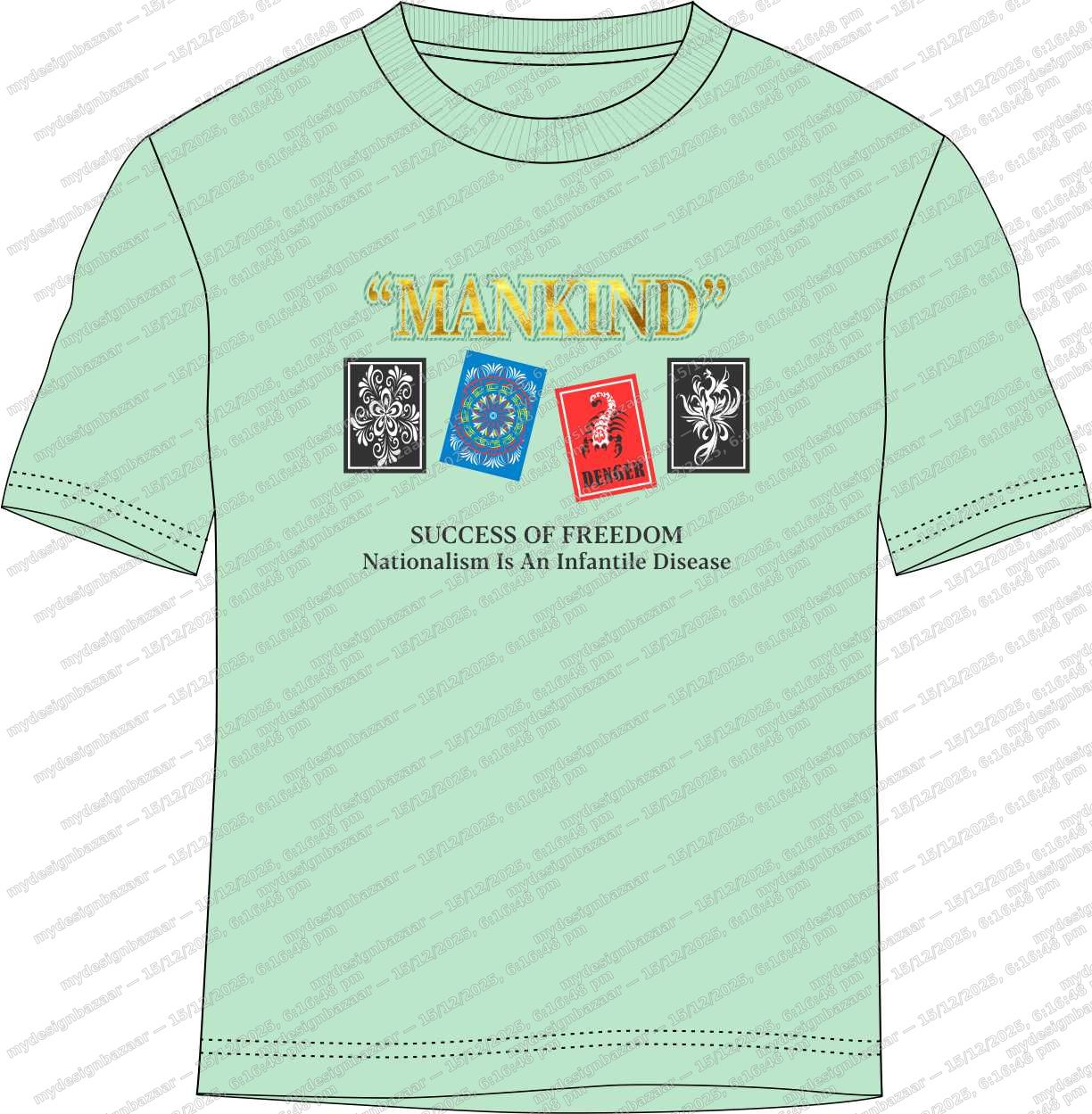 Men’s Chest Printed T-Shirt – Modern Statement Style - Image 2