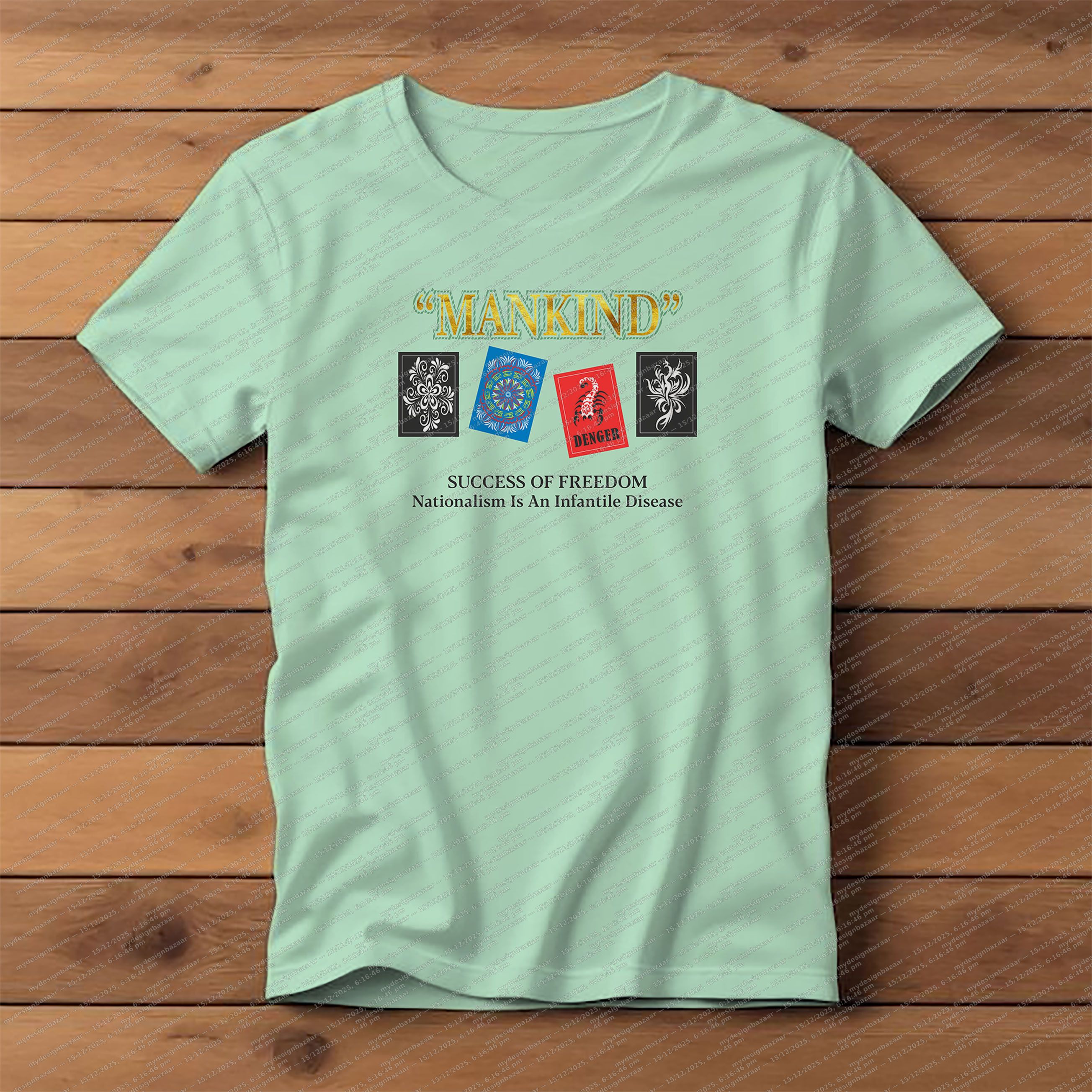 Men’s Chest Printed T-Shirt – Modern Statement Style - Image 1