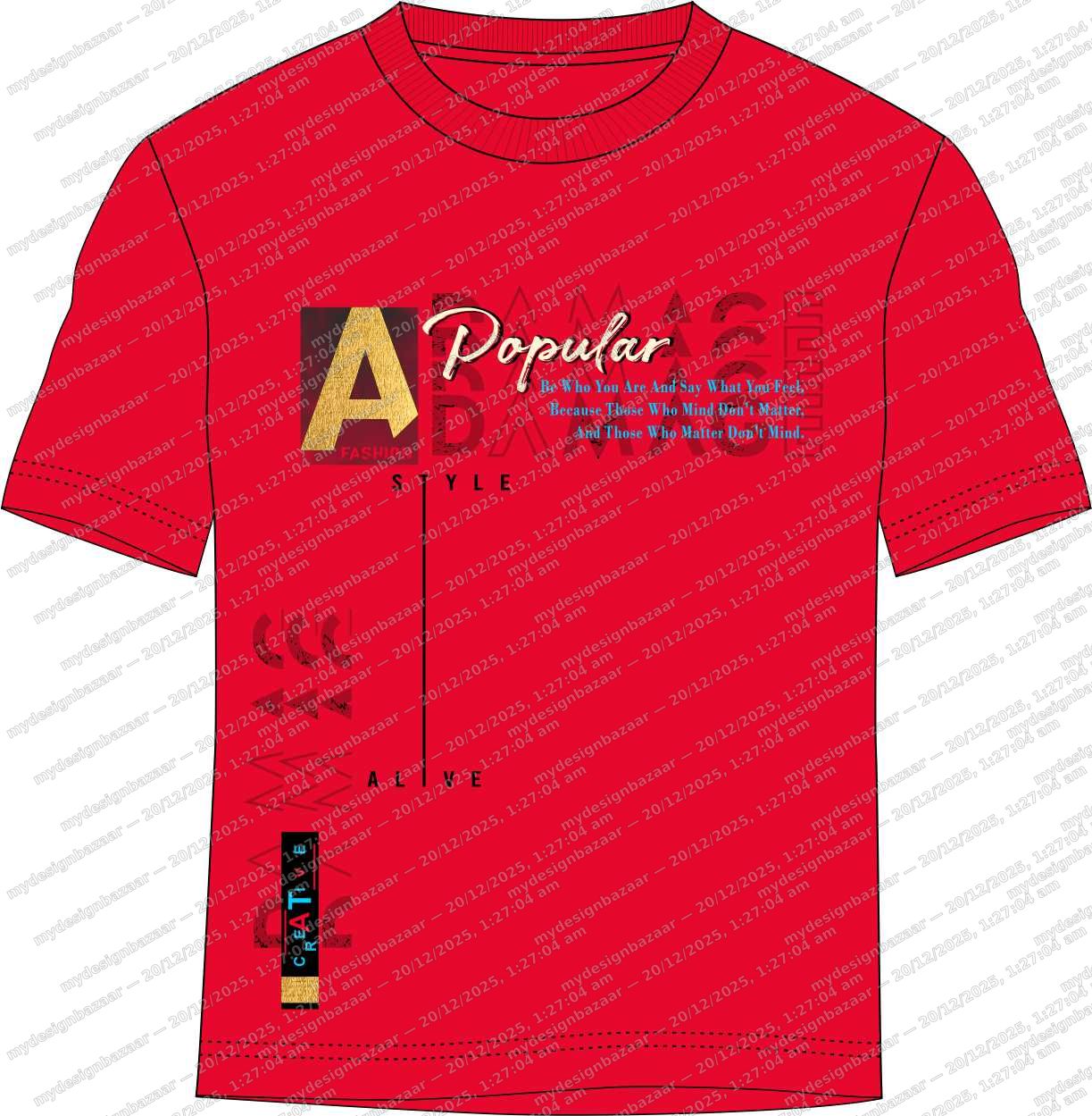 Boys Popular Typographic Placement Printed T-Shirt - Image 2
