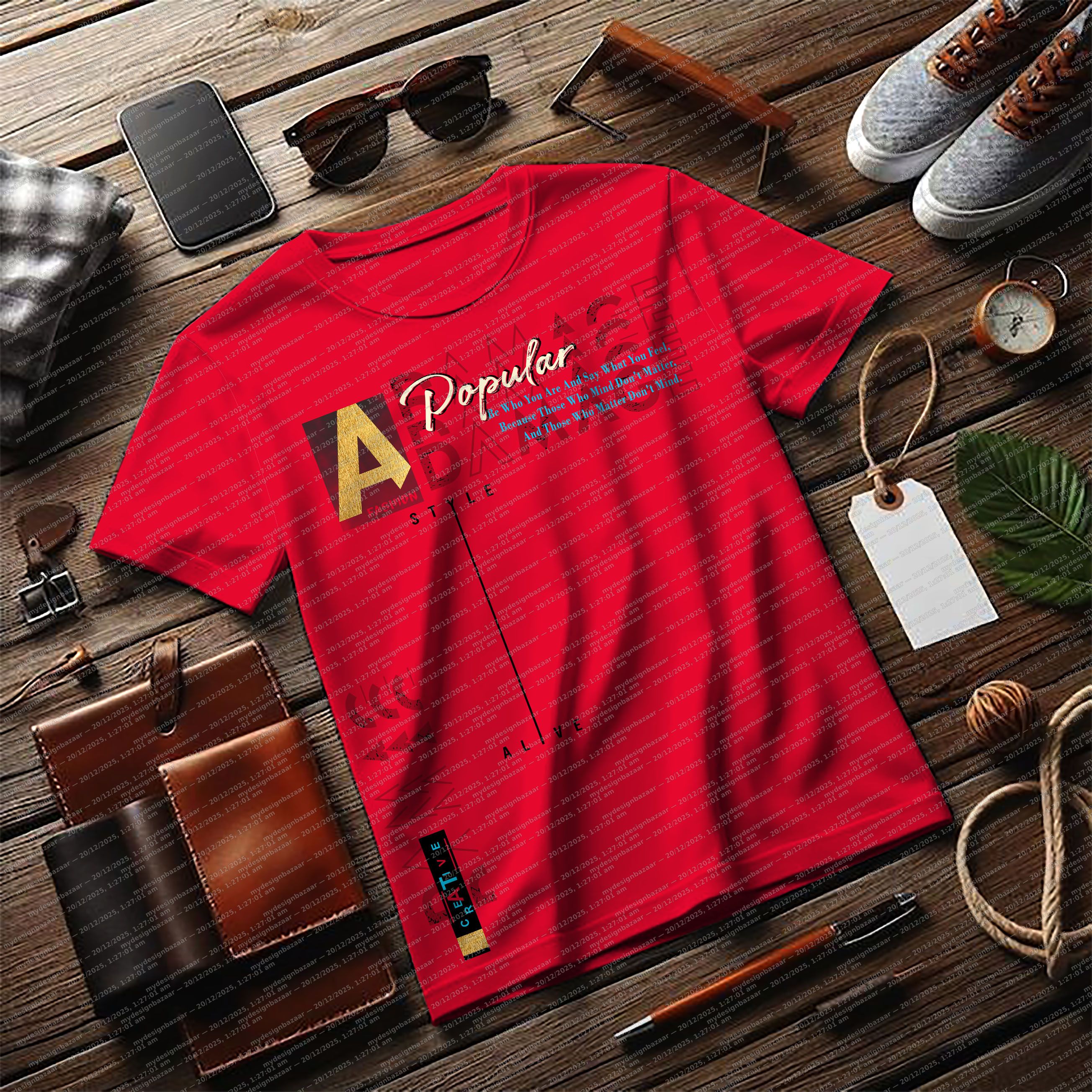 Boys Popular Typographic Placement Printed T-Shirt - Image 1