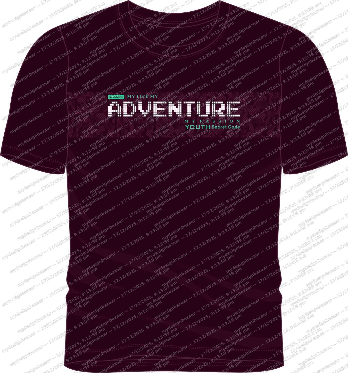 Step out in style with this men’s HD metallic printed T-shirt, designed for a bold and confident loo - Image 2