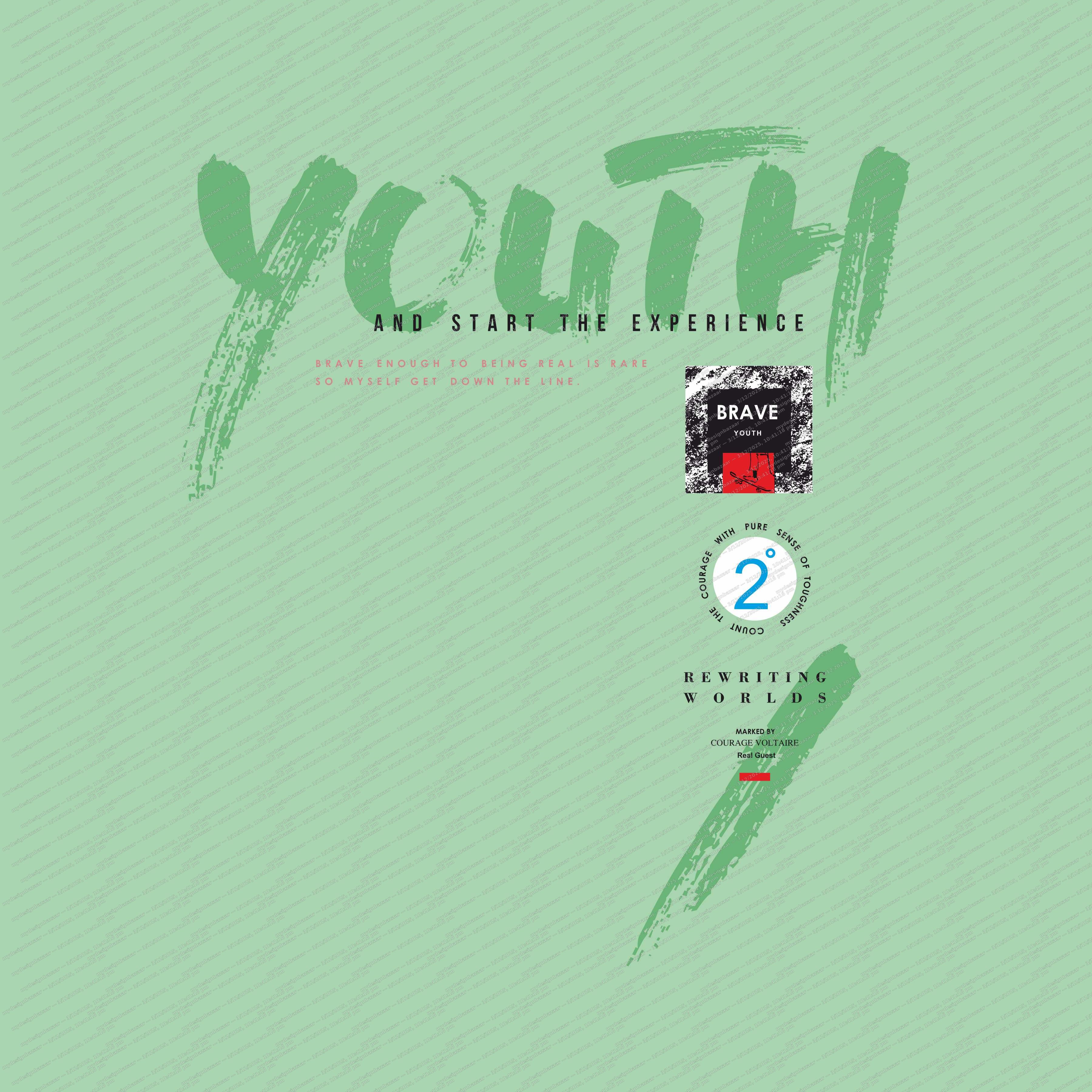 Men’s “YOUTH EXPERIENCE” Striker Printed T-Shirt - Image 4