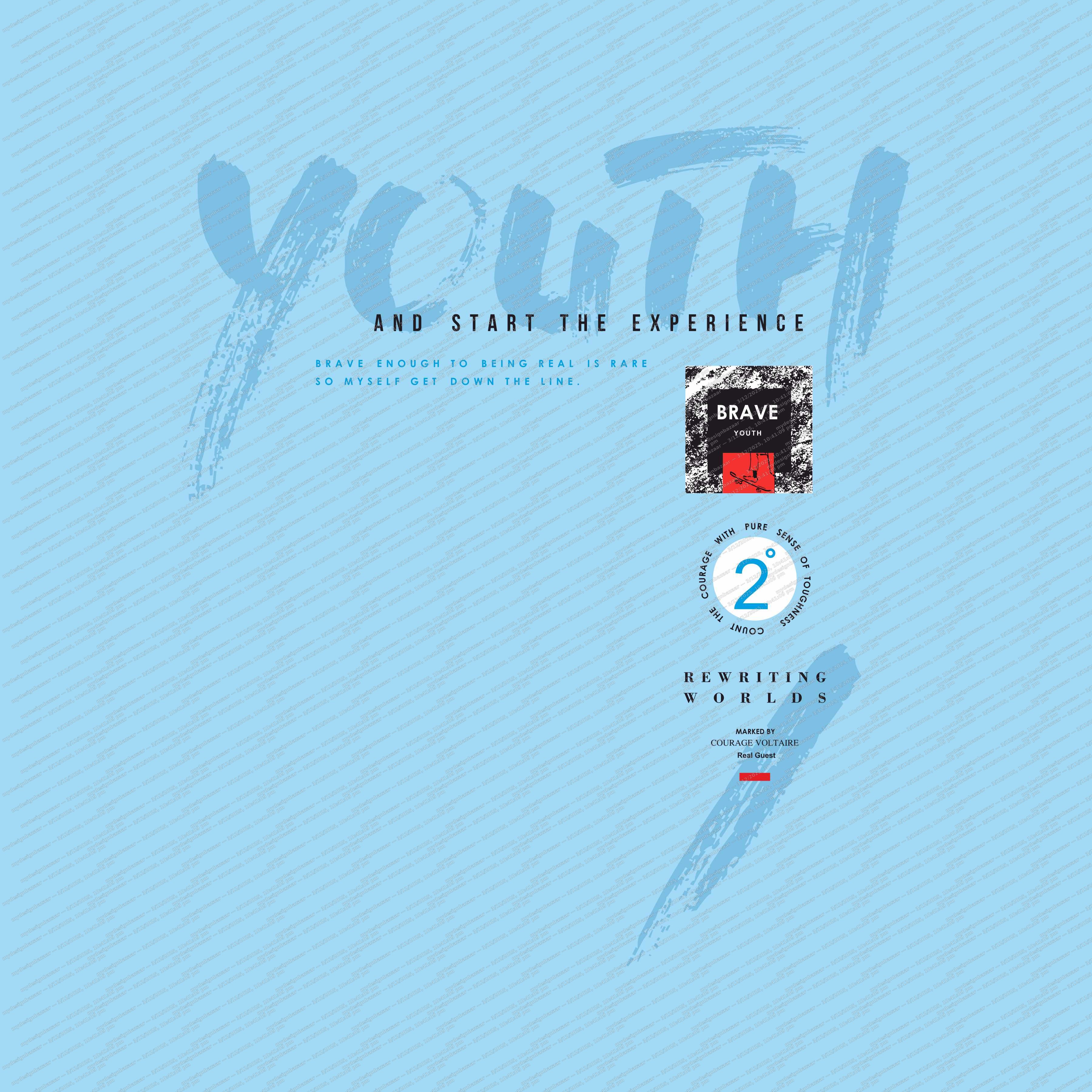 Men’s “YOUTH EXPERIENCE” Striker Printed T-Shirt - Image 2