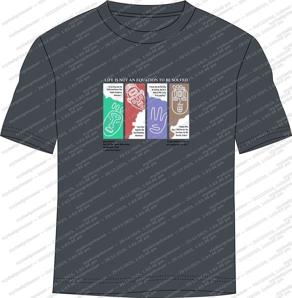 Boys Inspirational Chest Graphic Printed T-Shirt - Image 2
