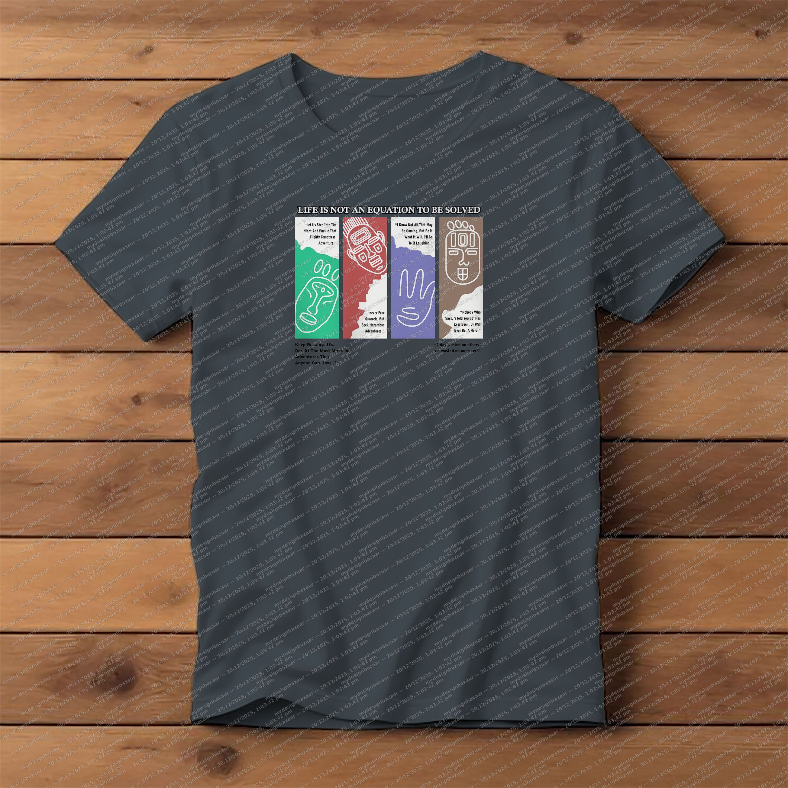 Boys Inspirational Chest Graphic Printed T-Shirt - Image 1