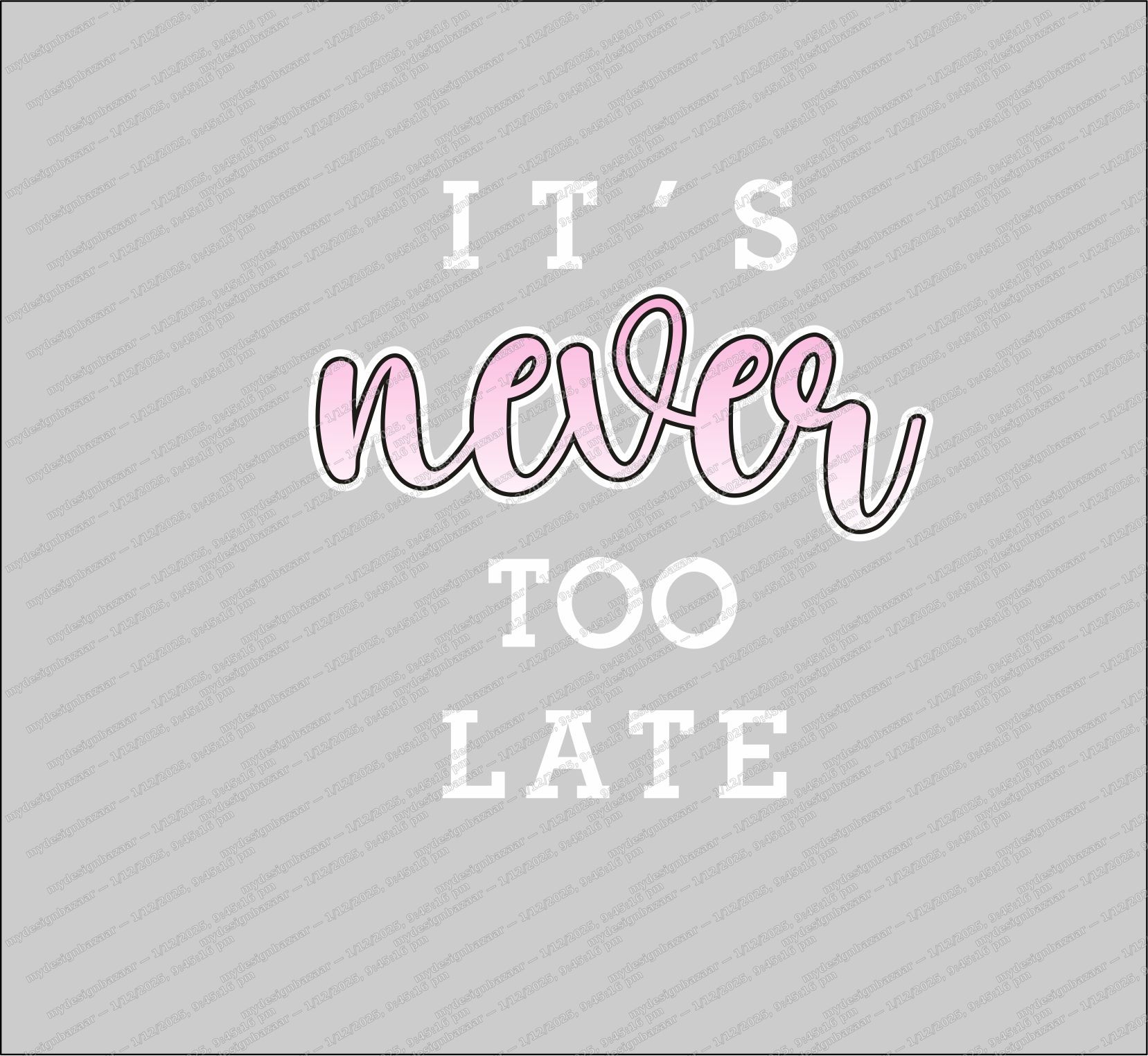It’s Never Too Late - Image 5