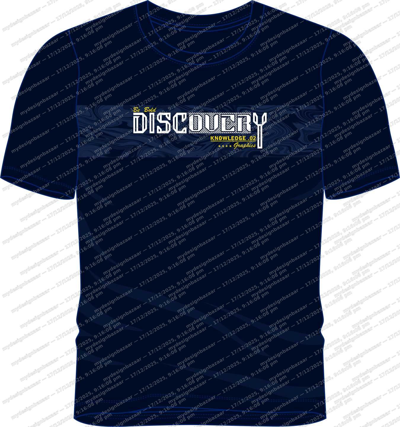 Redefine your everyday style with this men’s HD metallic printed T-shirt - Image 2