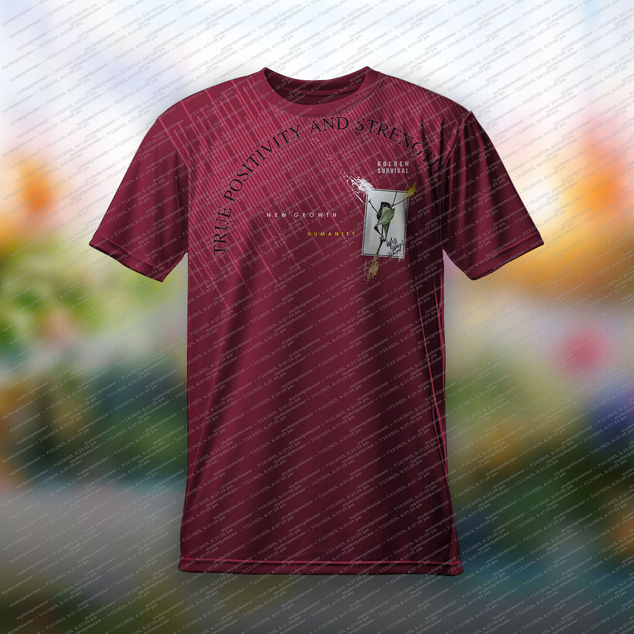 Men’s Printed Graphics T-Shirt – True Positivity Edition - Image 1