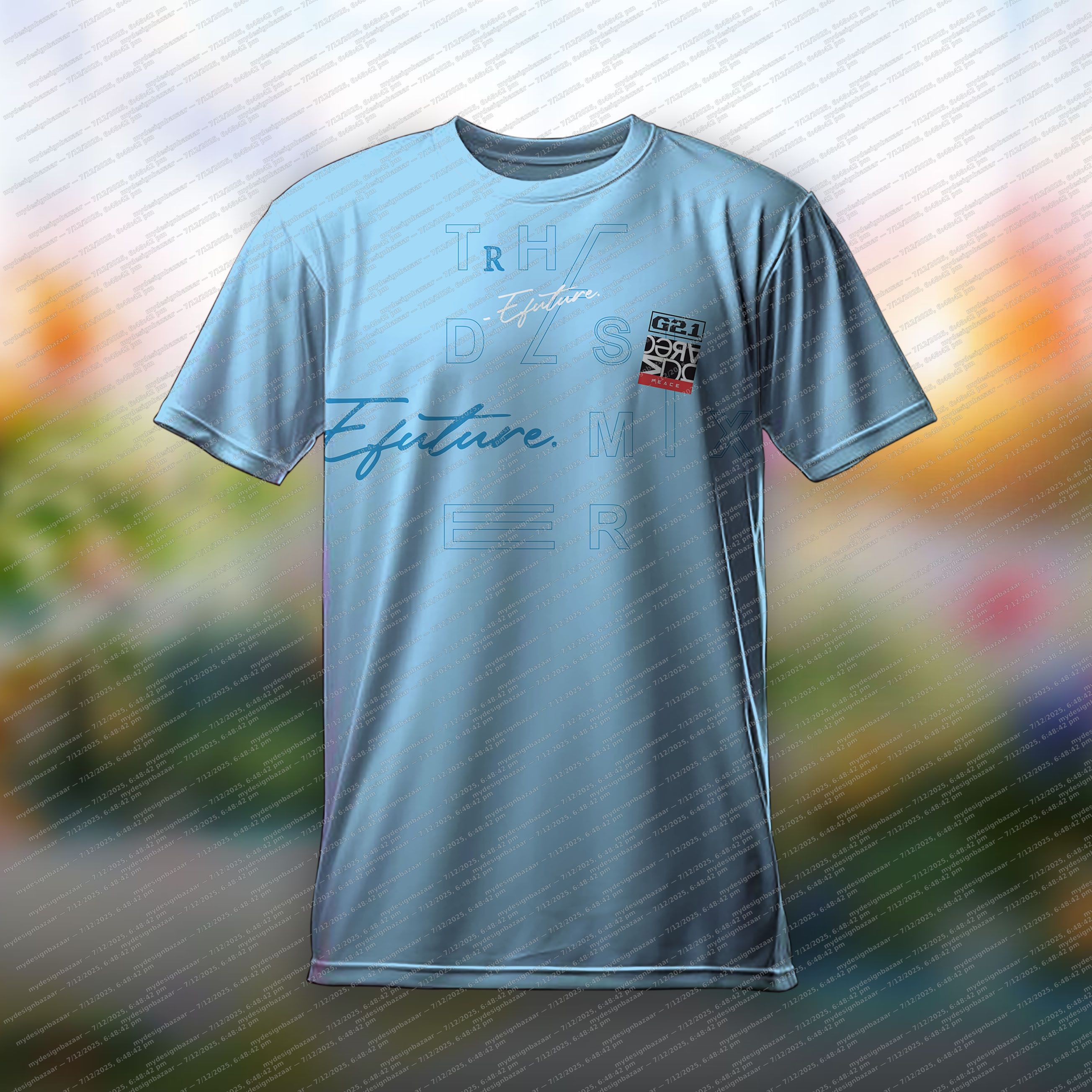 Men’s Printed Graphics T-Shirt – Efuture Mix Edition - Image 1