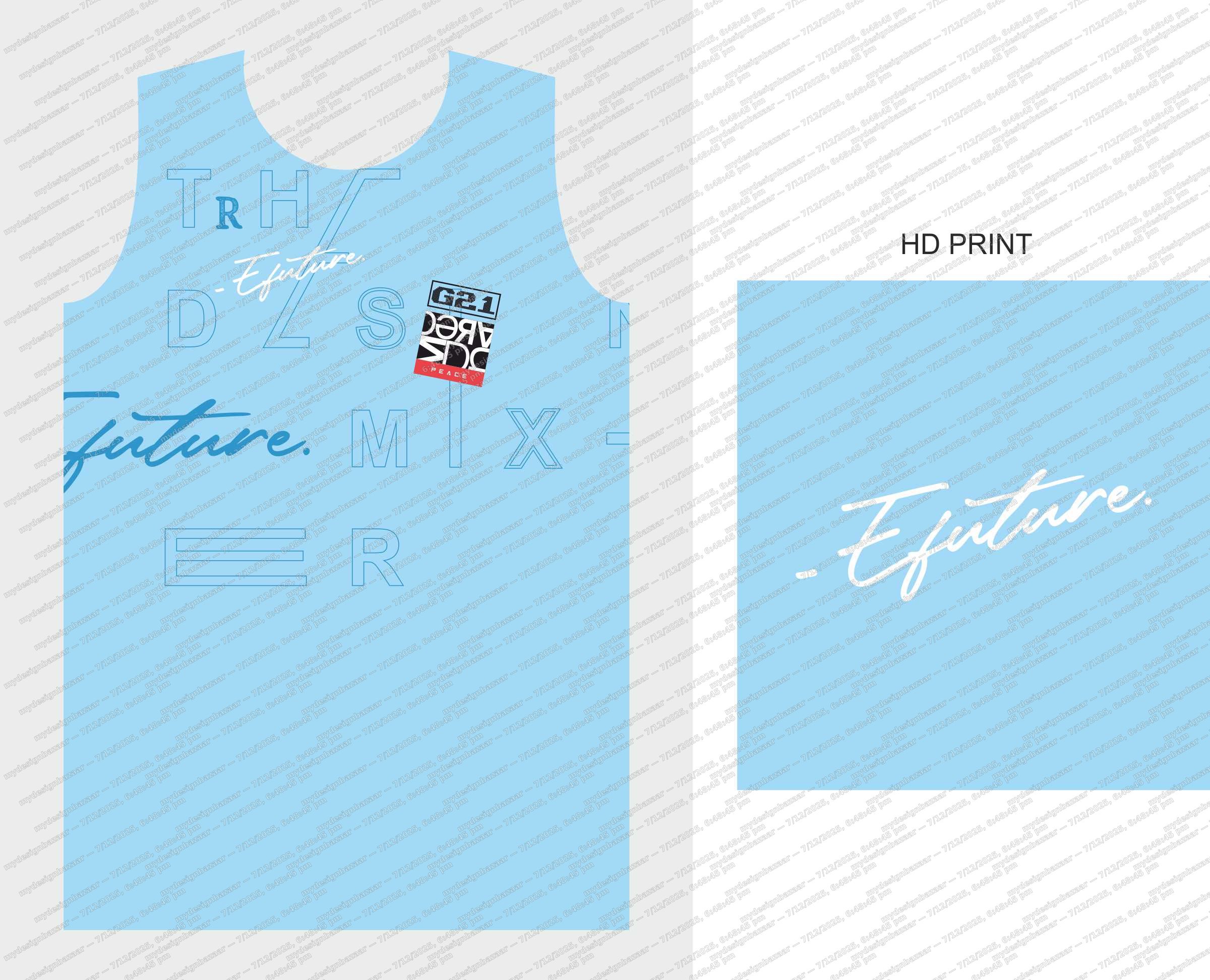 Men’s Printed Graphics T-Shirt – Efuture Mix Edition - Image 2