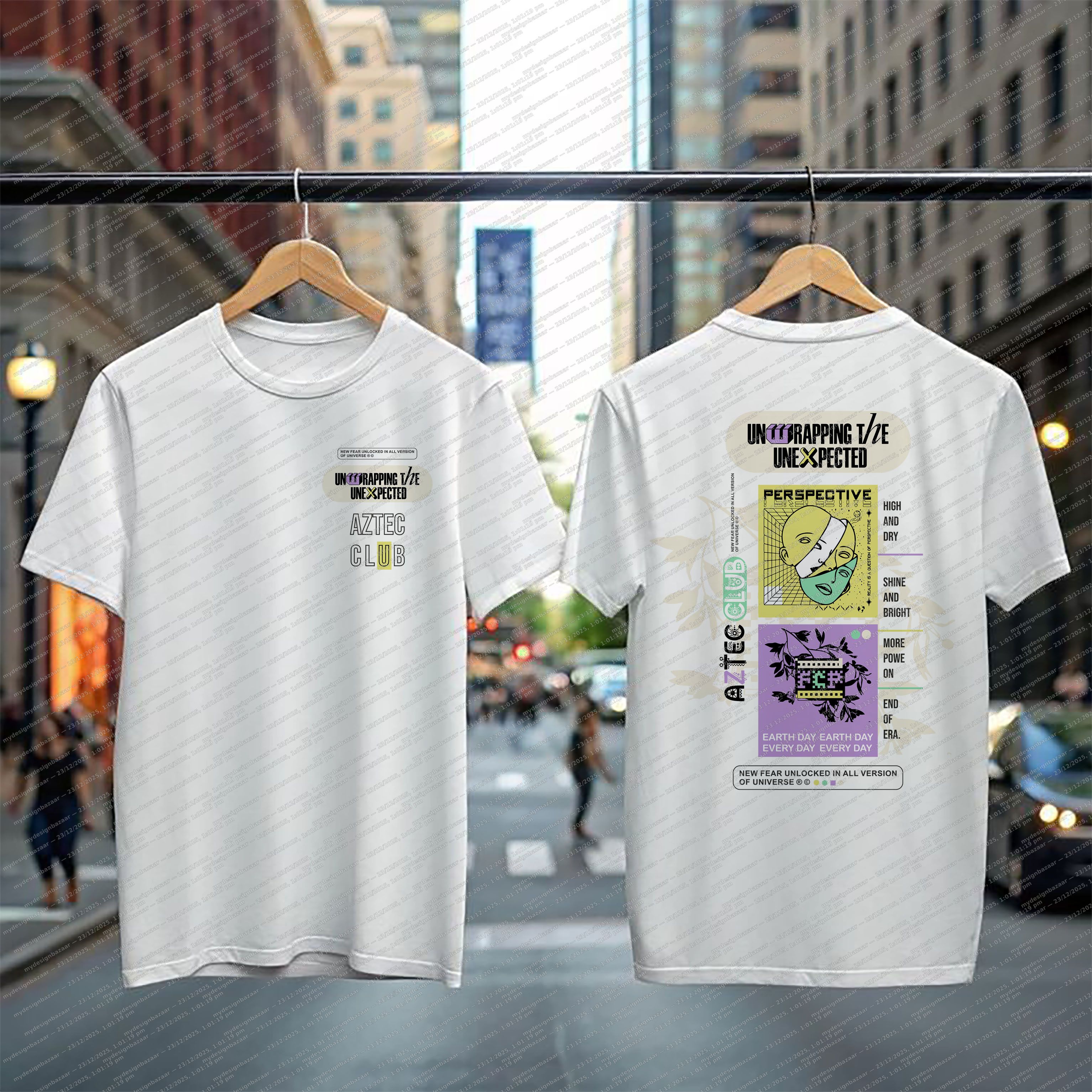 Men’s Hip-Hop Graphic Printed T-Shirt | Street Style Back Print Tee - Image 1