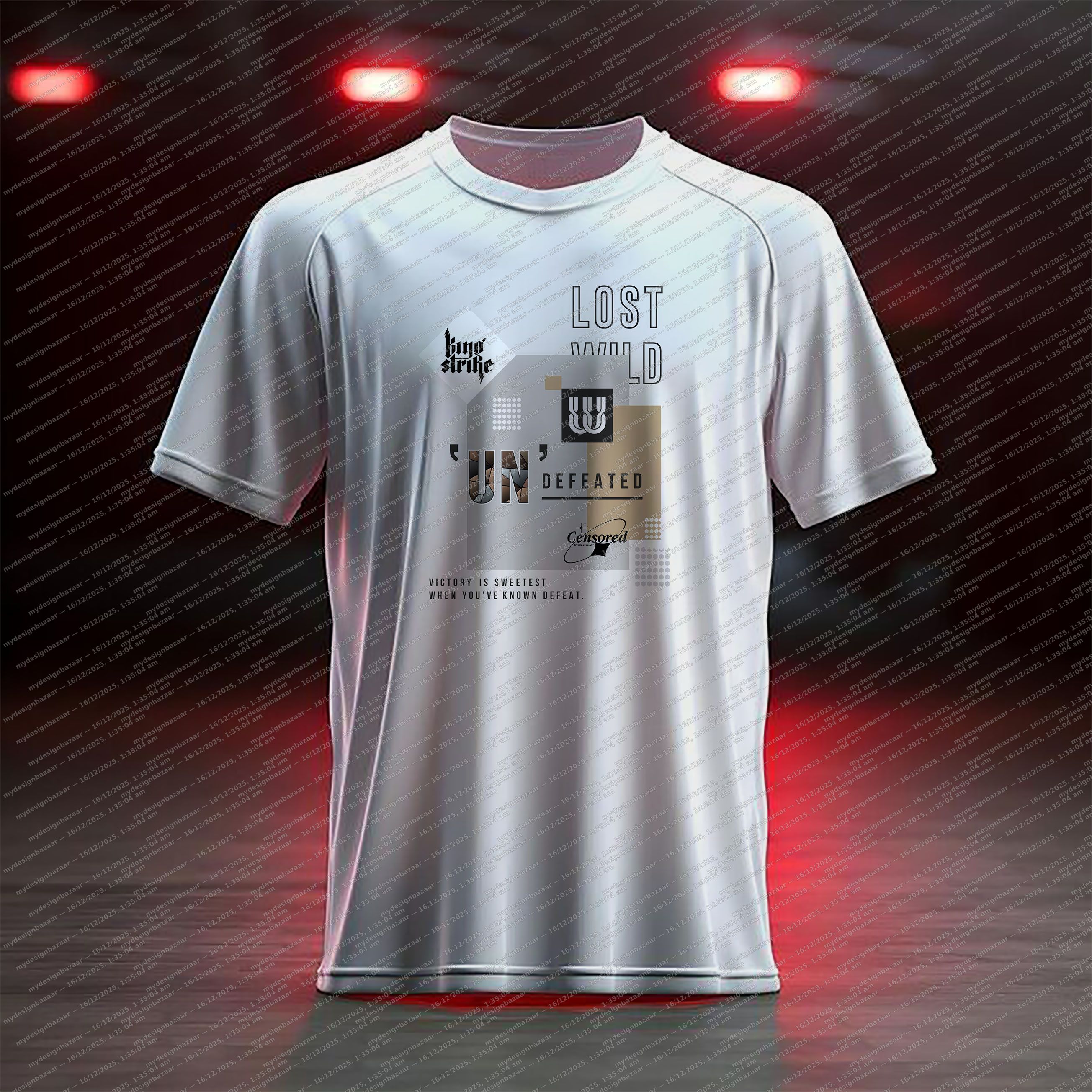 Step up your everyday style with this Men’s Chest Printed T-Shirt with Stricker - Image 1