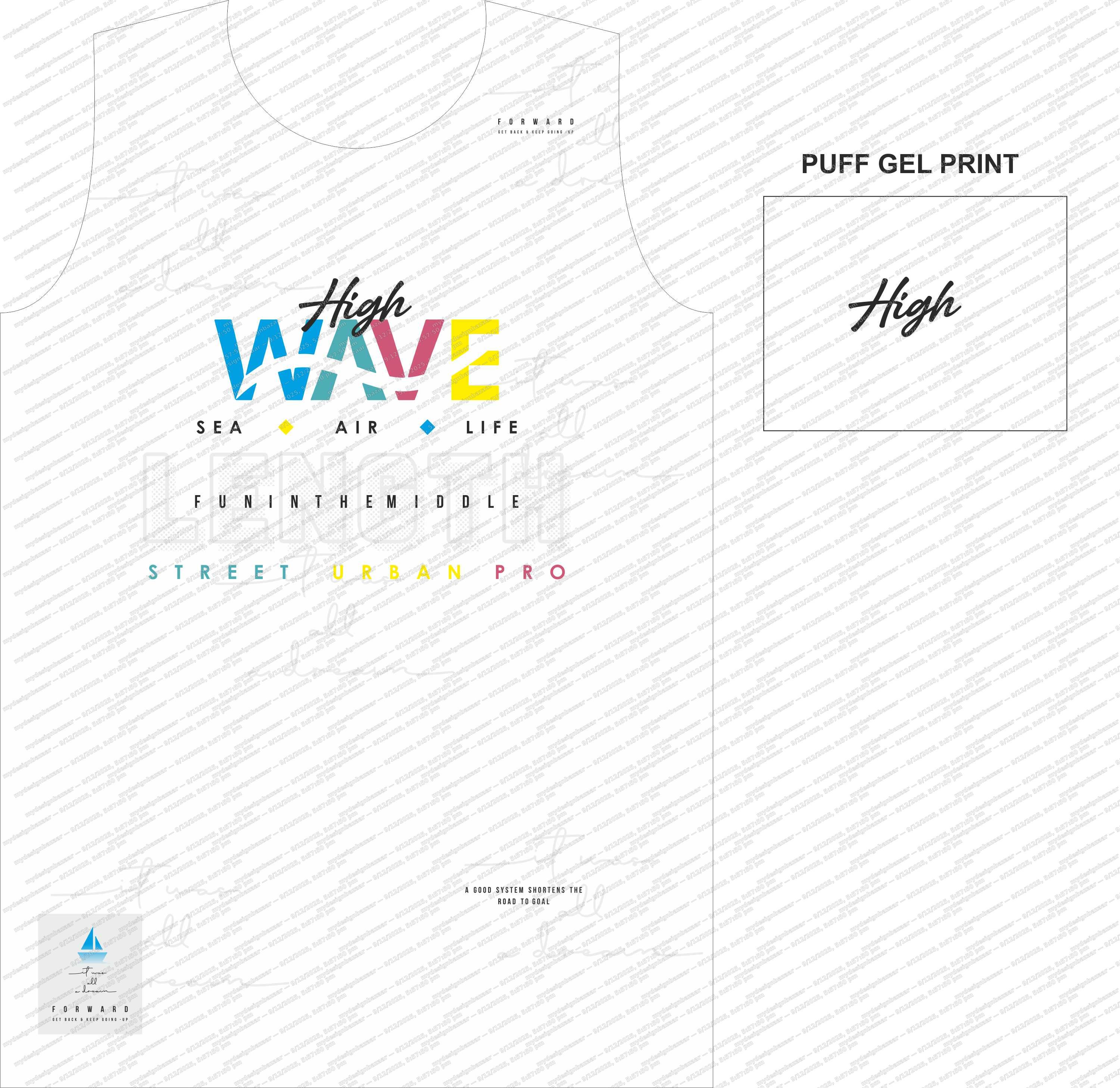 Men’s High Wave Graphics Printed T-Shirt - Image 2