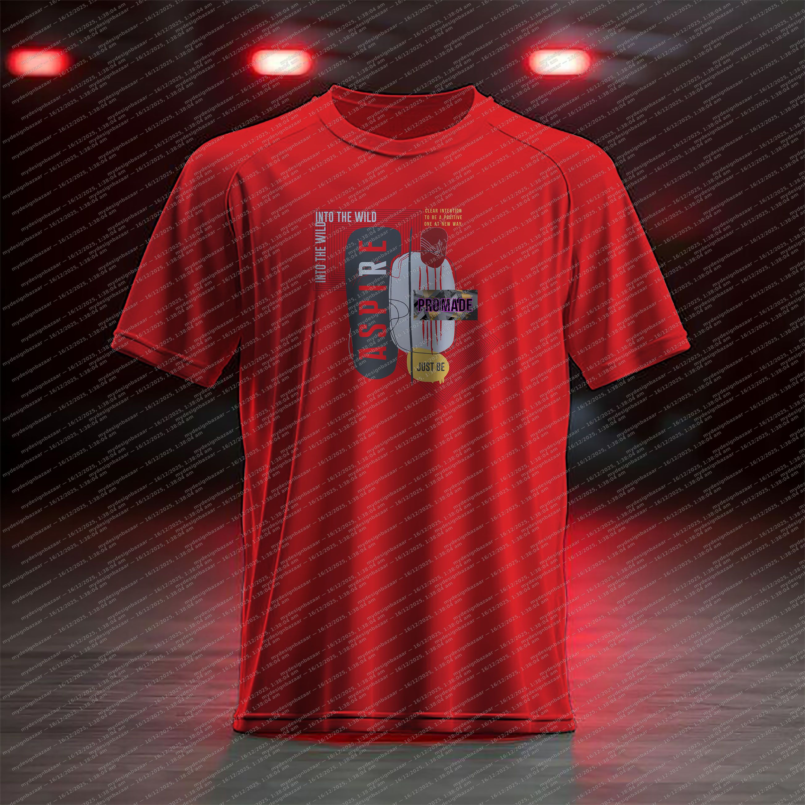 Make a bold style statement with this Men’s Chest Printed T-Shirt with Stricker - Image 1