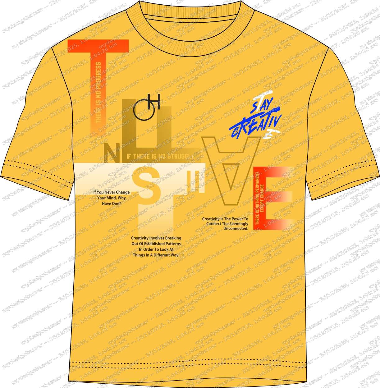 Boys Creative Typography Placement Printed T-Shirt - Image 2