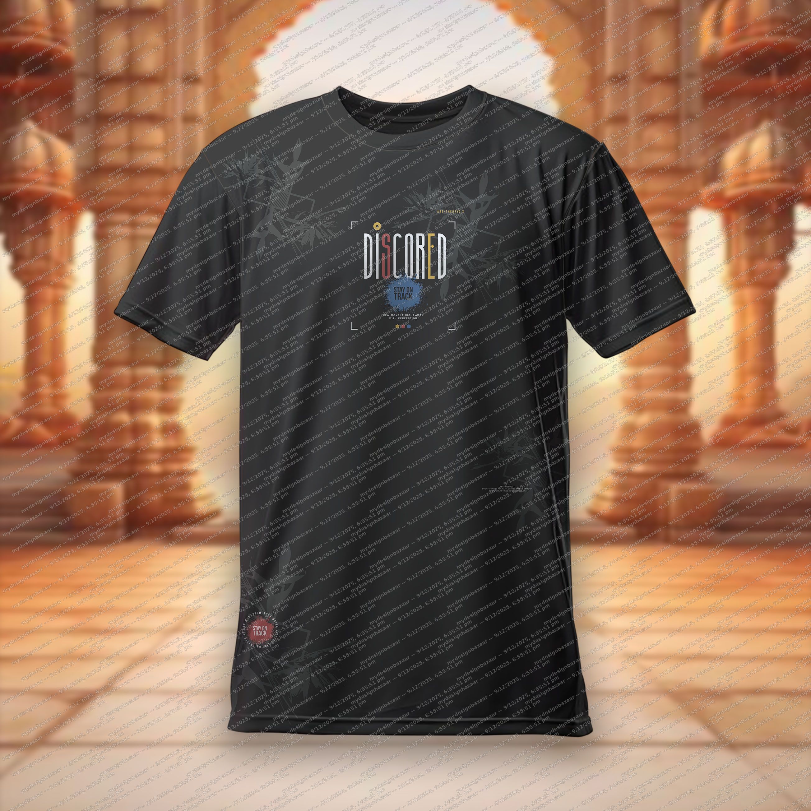 Men’s Discovered Graphics Printed T-Shirt - Image 1